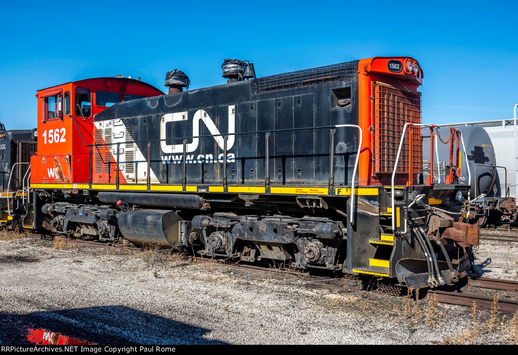 BUGX 1562, ex WC 1562 EMD SW1500, ex KIT SOU NS 72 at BRC Clearing Yard